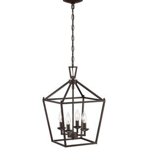 Motini 4 Light Island Pendant In Bronze traditional style